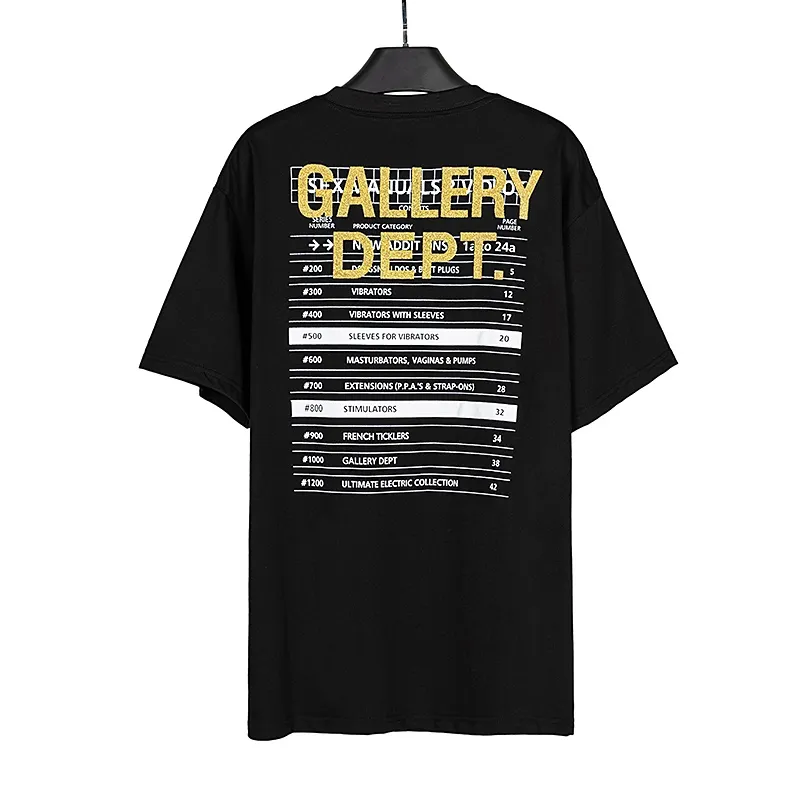 GALLERY. DEPT new short-sleeved T-shirt Style number: D2285P110 Color: Black White Size: S M L XL